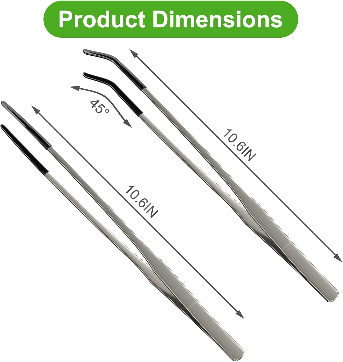 2 шт. удлиненных щипцов из нер – обзор и цена Feeding Tong Stainless